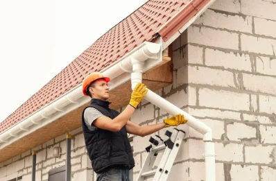 Pose et remplacement de gouttières à Bonneuil